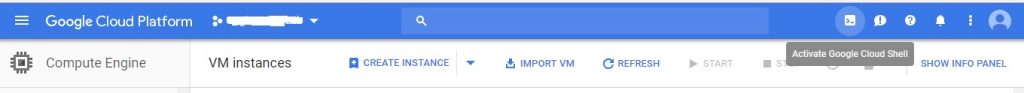google cloud shell
